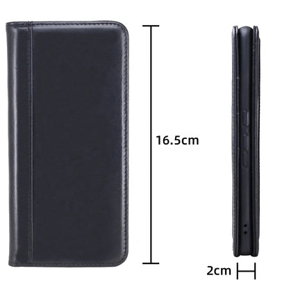 Genuine Leather RFID Anti-EMF Magnetic Folio Wallet - image 6