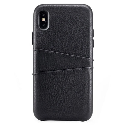 Top-Grain Leather Slim Wallet Phone Case for Customizable Device Models image 3