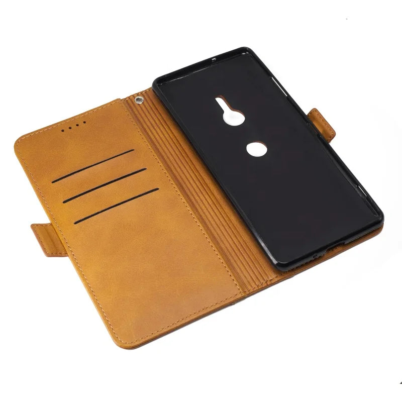 Genuine Leather Wallet Phone Case for Sony Xperia Series - image 5
