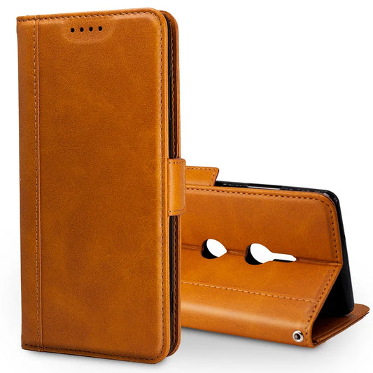 Genuine Leather Wallet Phone Case for Sony Xperia Series - image 1