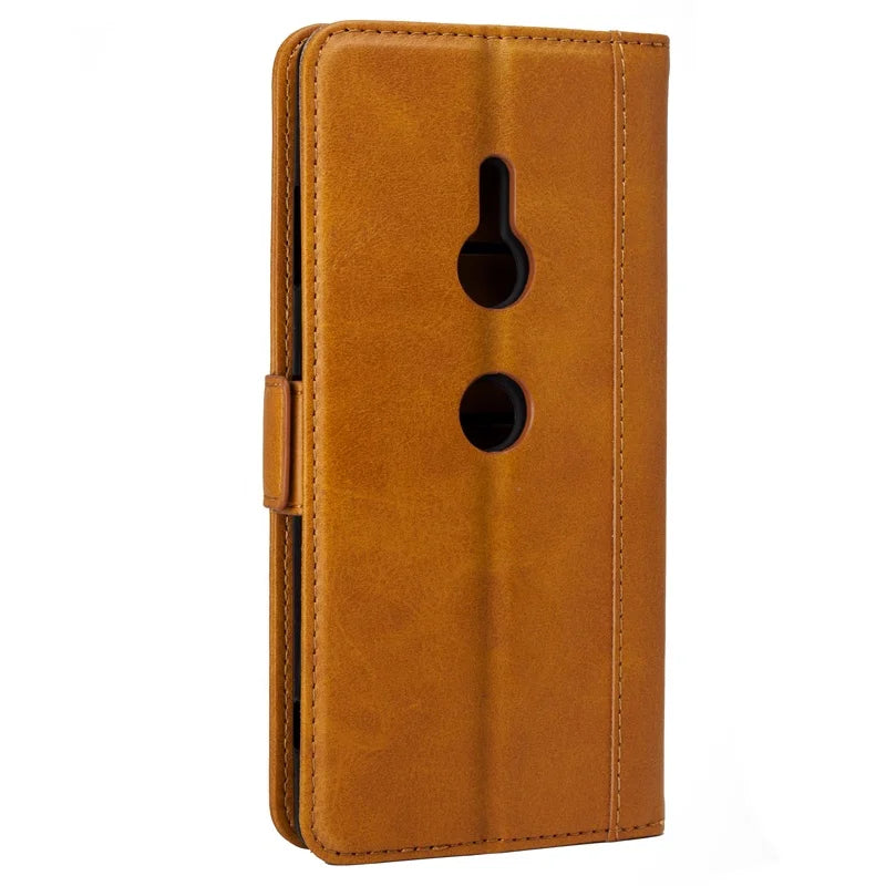 Genuine Leather Wallet Phone Case for Sony Xperia Series - image 2