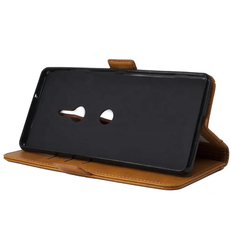 Genuine Leather Wallet Phone Case for Sony Xperia Series - image 4