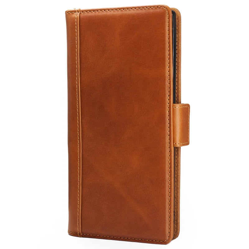Genuine Leather Folio Shockproof Wallet Phone Case for Samsung Galaxy Note 10 Series - image 3