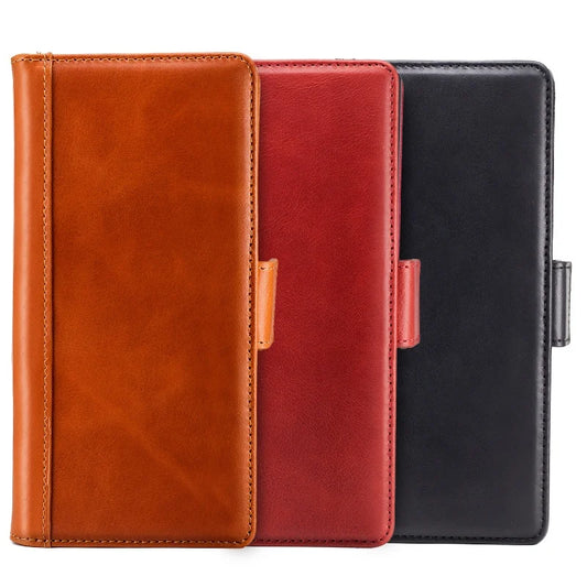 Genuine Leather Folio Shockproof Wallet Phone Case for Samsung Galaxy Note 10 Series - image 2