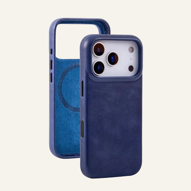 Genuine Leather RFID-Blocking Slim Shockproof Phone Case for Custom iPhone Models - image 6
