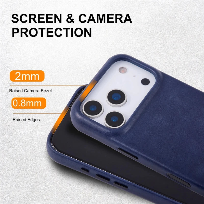 Genuine Leather Slim Phone Case for iPhone 18 Series image 5