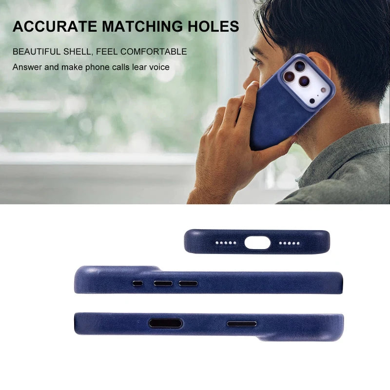 Genuine Leather Slim Phone Case for iPhone 18 Series image 4