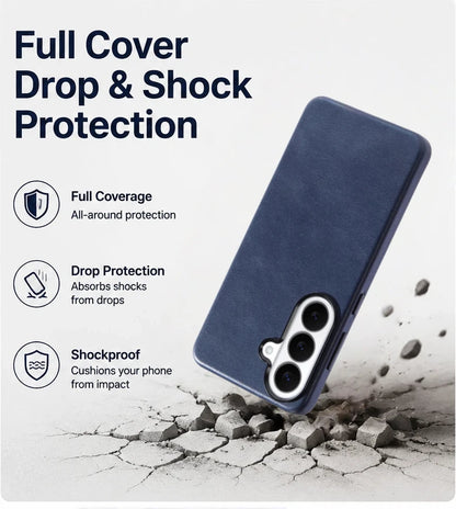 Top-Grain Leather Phone Case for Customizable Device Models image 2