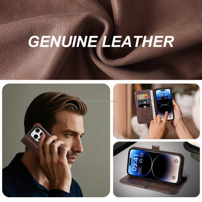 Genuine Leather Phone Case for iPhone 16 Series image 6