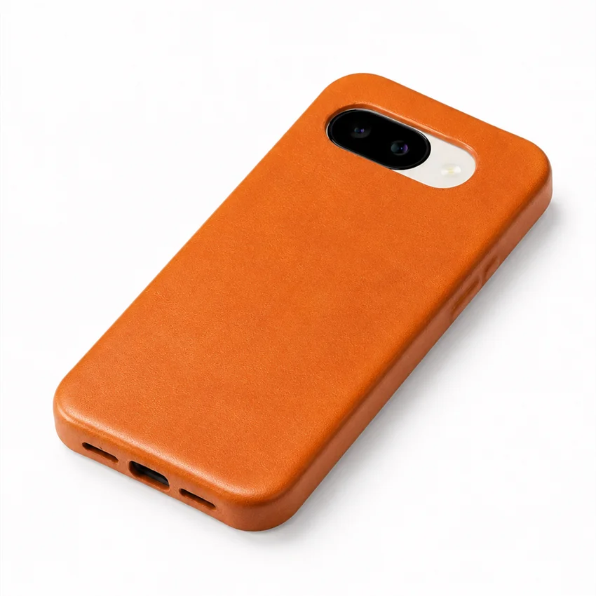 Genuine Leather Slim Full Wrap Phone Case for Google Pixel 10 Series - image 3