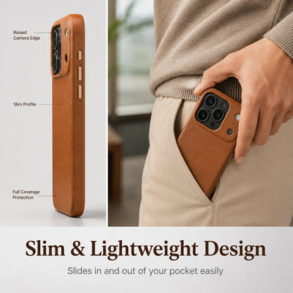 Genuine Leather Slim Phone Case for iPhone 18 Series image 6