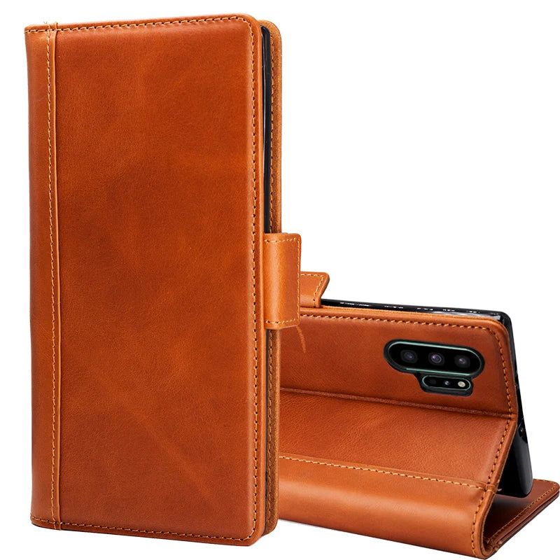 Genuine Leather Phone Case for Samsung Galaxy Custom Models - image 2