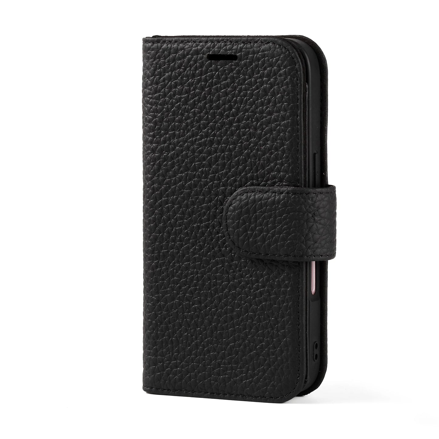 Cowhide Leather Folio Wallet Phone Case for iPhone 16 Series - image 4
