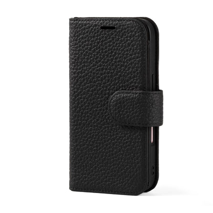 Cowhide Leather Folio Wallet Phone Case for iPhone 16 Series - image 4