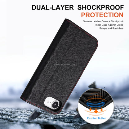 Genuine Leather Phone Case for iPhone 16 Series image 1