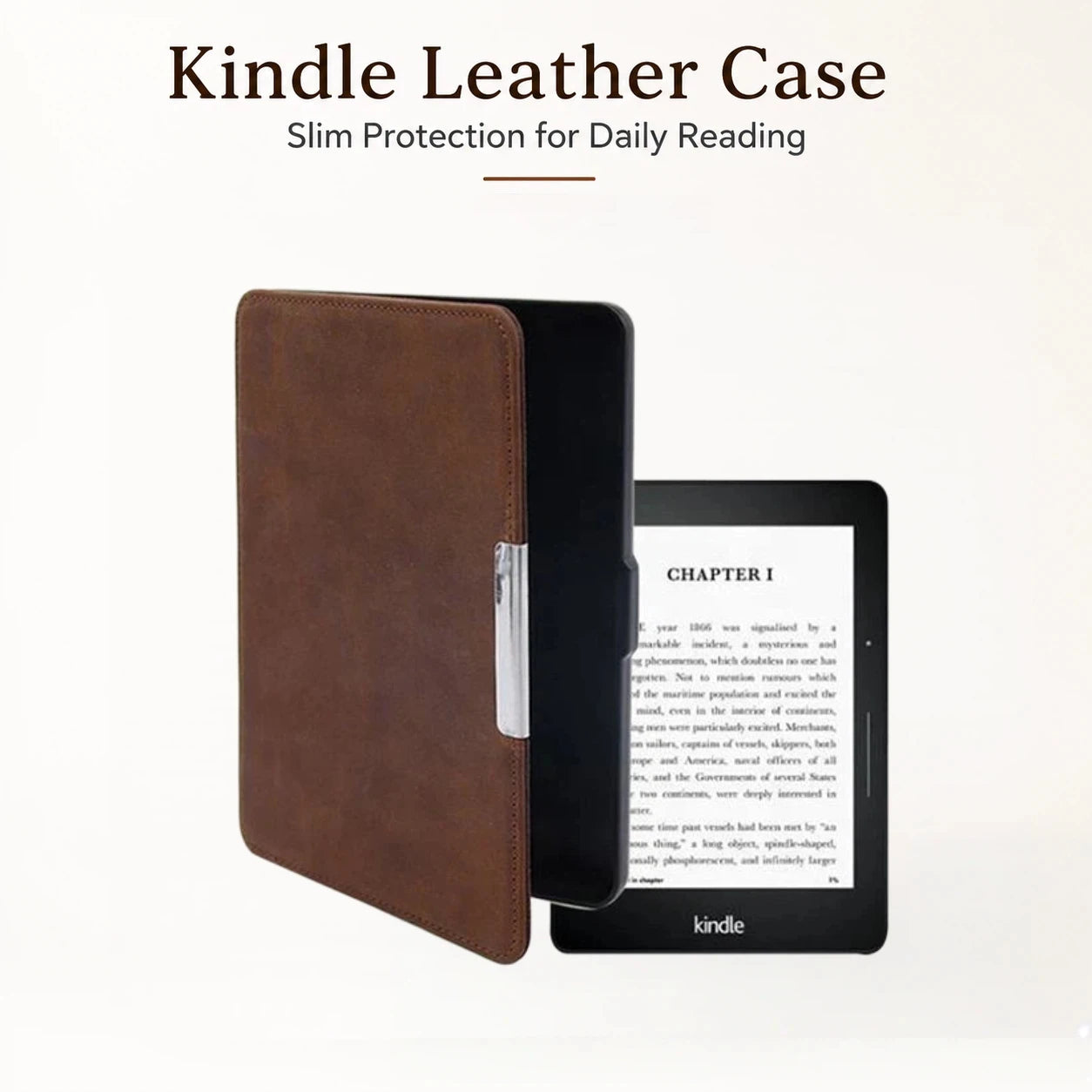 Genuine Leather Shockproof Kindle Paperwhite Case - image 2