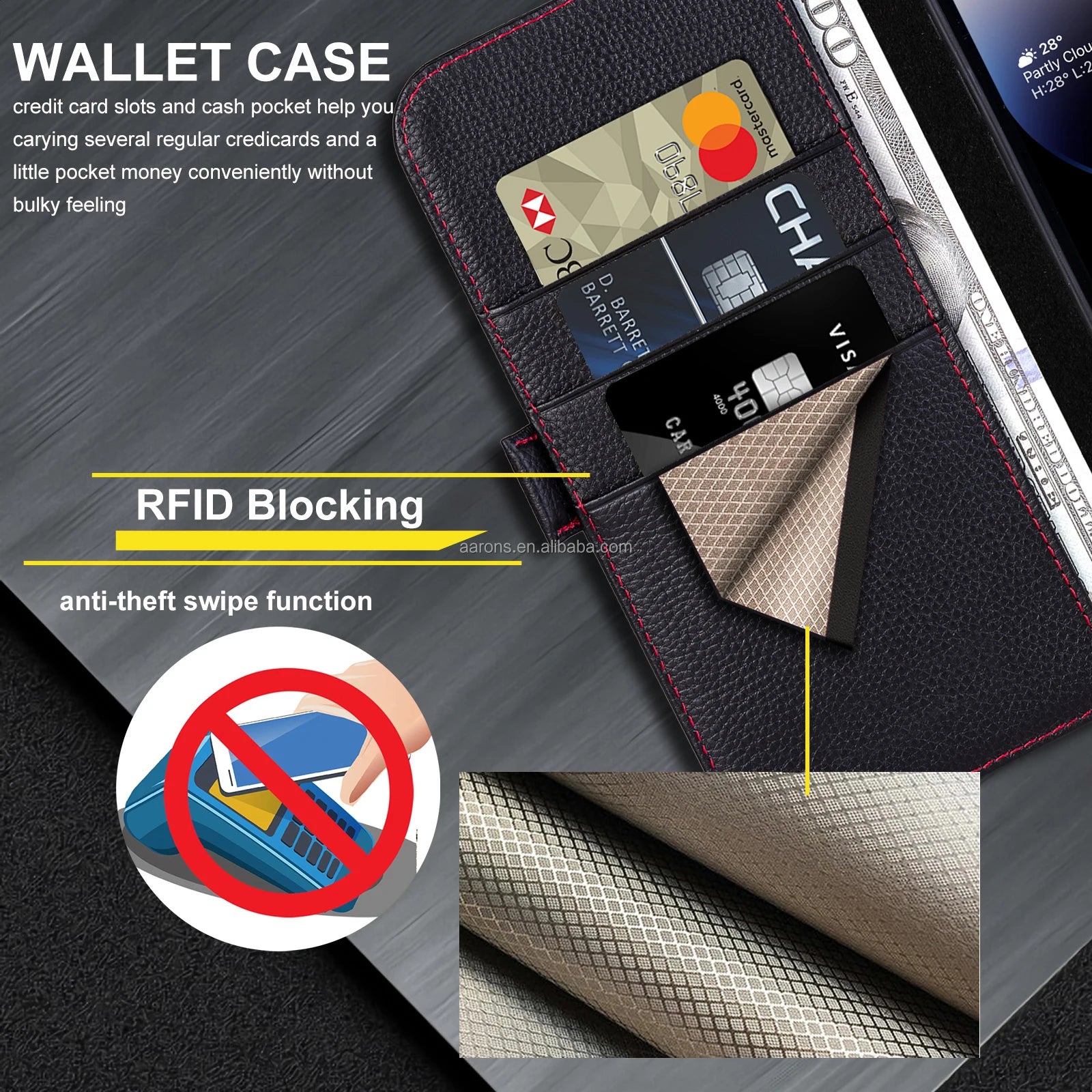 Genuine Leather Phone Case for iPhone 16 Series image 5