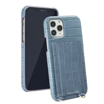 Crocodile Crossbody Wallet Phone Case for iPhone 12 Series image 2