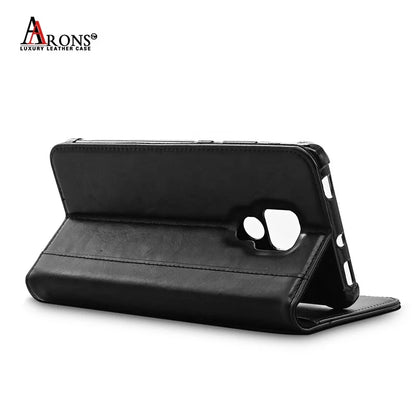 Genuine Leather Folio Wallet Phone Case for Huawei Phone Models - image 3