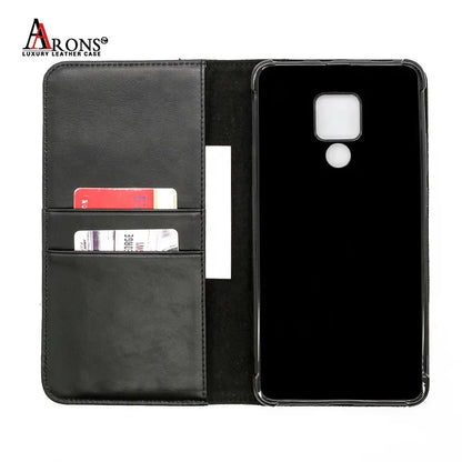 Genuine Leather Folio Wallet Phone Case for Huawei Phone Models - image 5