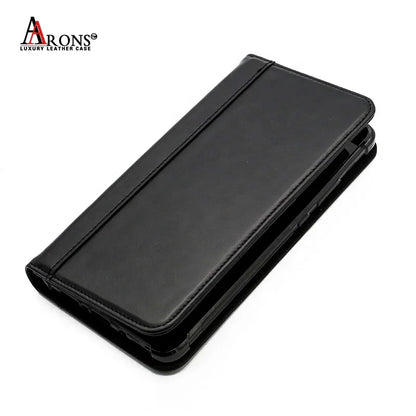 Genuine Leather Folio Wallet Phone Case for Huawei Phone Models - image 4