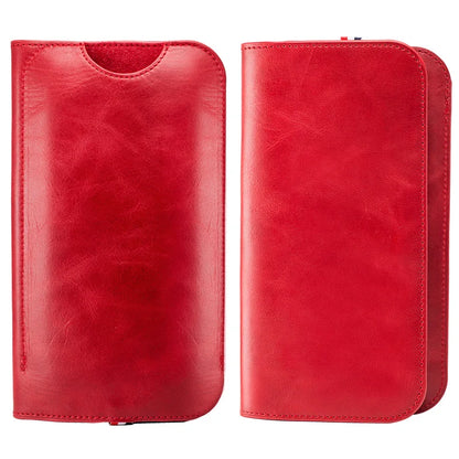 Natural Leather Slim Wallet Phone Case for Customizable Device Models image 4