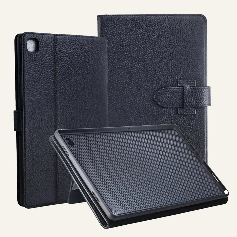 Pebble Leather RFID-Blocking Tablet / iPad Case for Samsung Galaxy Tab A Series - image 1