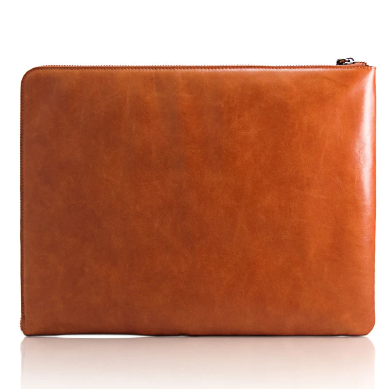 Genuine Leather Waterproof Zipper Tablet / iPad Case for Custom Tablet Models - image 5