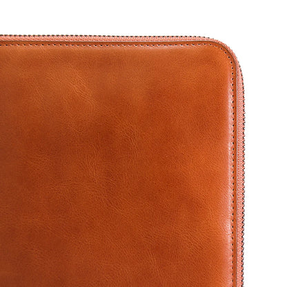 Genuine Leather Waterproof Zipper Tablet / iPad Case for Custom Tablet Models - image 3