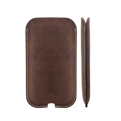 Crazy Horse Leather Wallet Phone Case for Vertu Custom Models - image 2