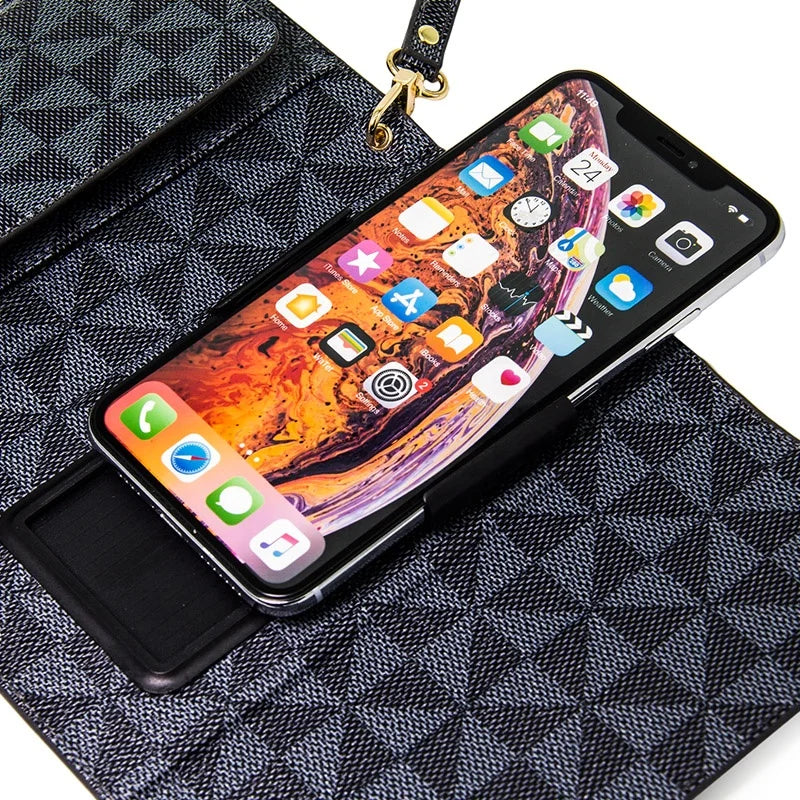 Genuine Leather Wallet Phone Case for Huawei Phone Models / Vertu Custom Models - image 5