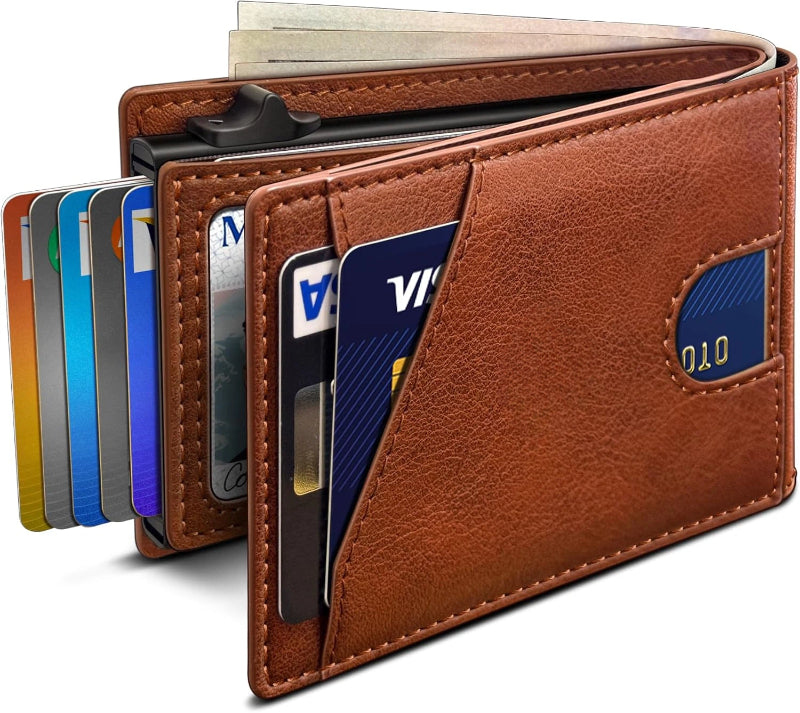 Aaronscase Genuine Leather Pop-Up Wallet (Wholesale/Manufacturer)