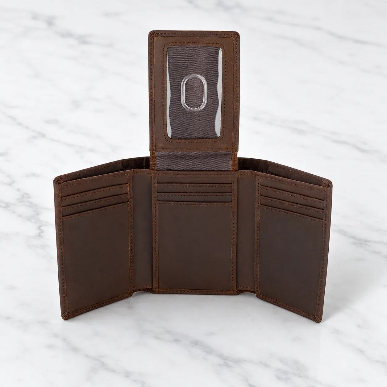 Genuine Leather Trifold RFID Blocking Wallet (Wholesale/OEM Manufacturer)