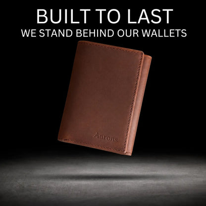 Genuine Leather Trifold RFID Blocking Wallet (Wholesale/OEM Manufacturer)