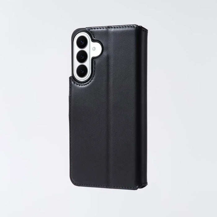 Genuine Leather Magnetic Folio Wallet Phone Case for Samsung Galaxy S26 Series Style 02 - image 1
