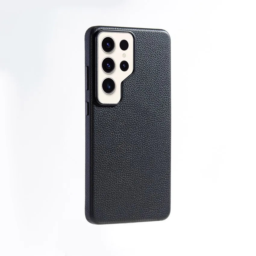 Genuine Leather Shockproof Slim Phone Case for Samsung Galaxy S26 Series - image 2