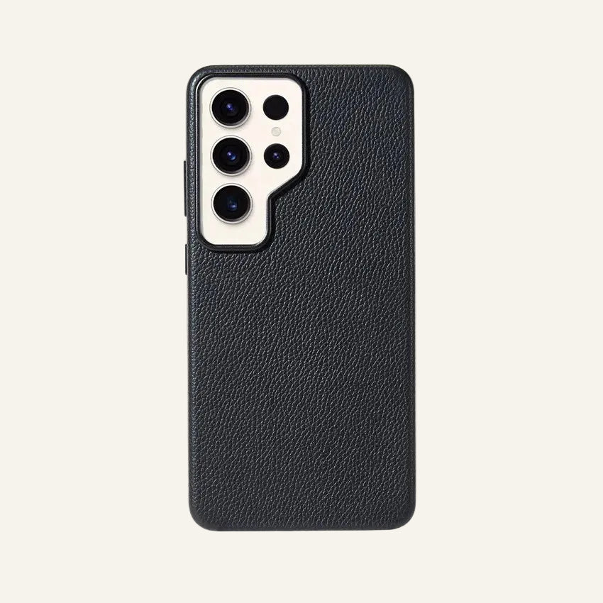 Genuine Leather Slim Shockproof Phone Case for Samsung Galaxy S26 Series - image 1