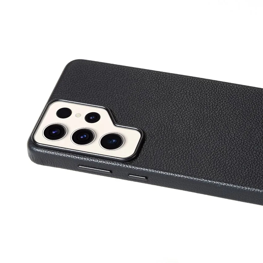 Genuine Leather Shockproof Slim Phone Case for Samsung Galaxy S26 Series - image 3