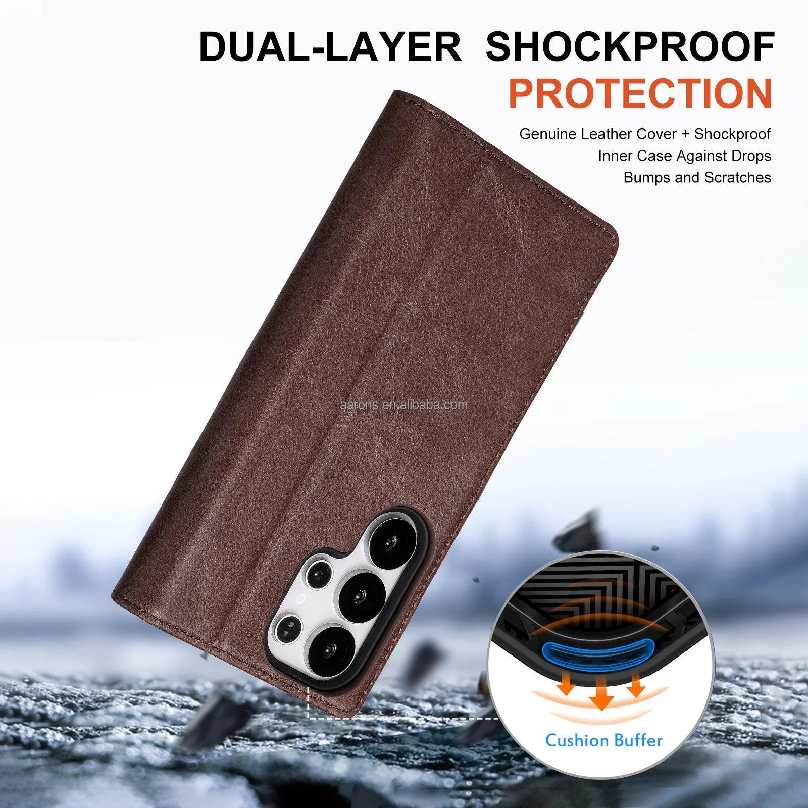 Genuine Leather Phone Case for iPhone 16 Series image 2