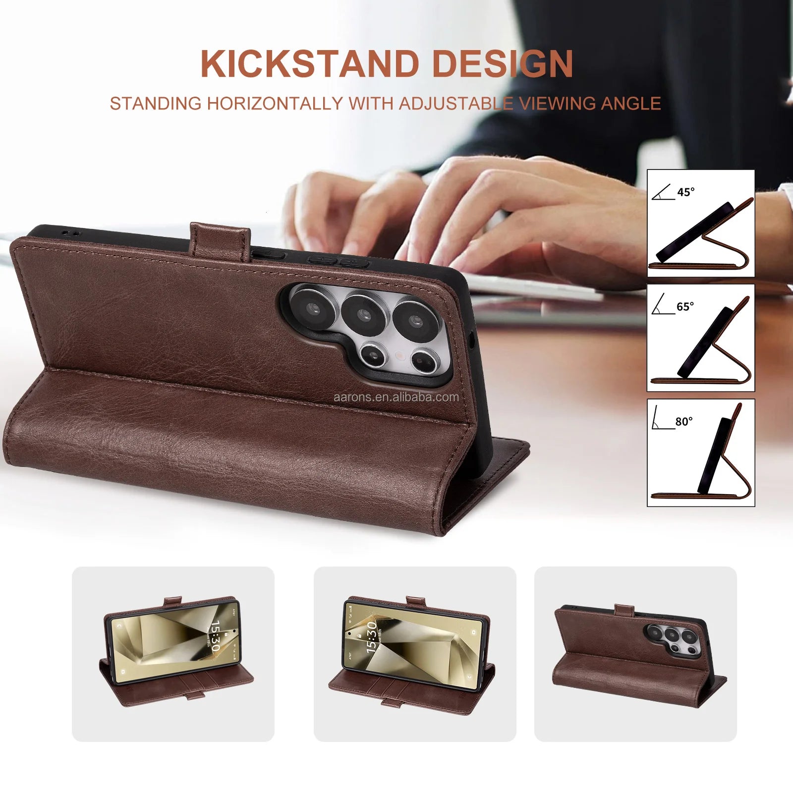 Genuine Leather Phone Case for iPhone 16 Series image 3
