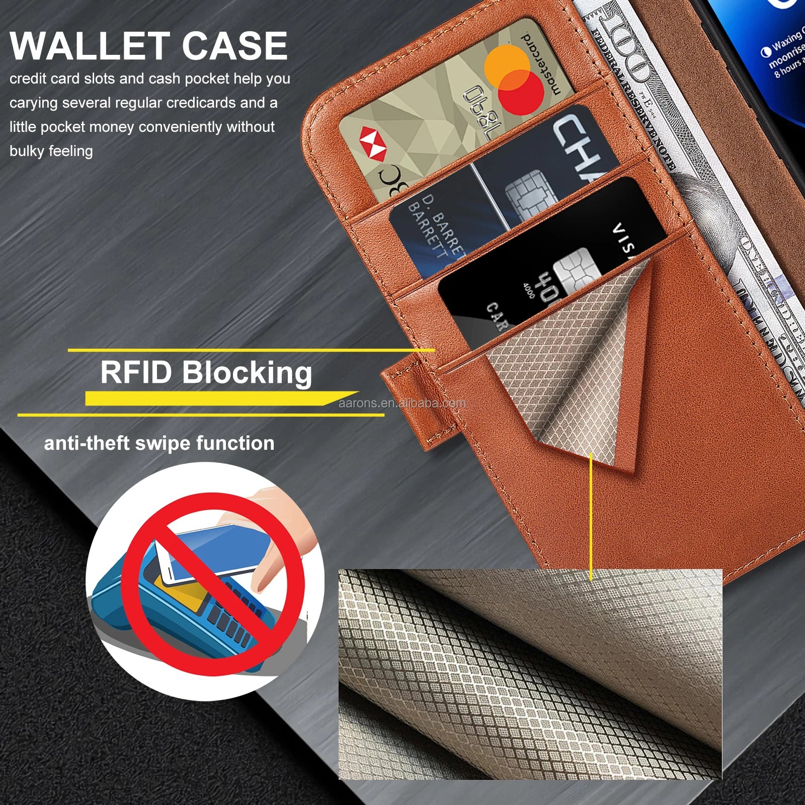 Genuine Leather Phone Case for iPhone 16 Series image 6