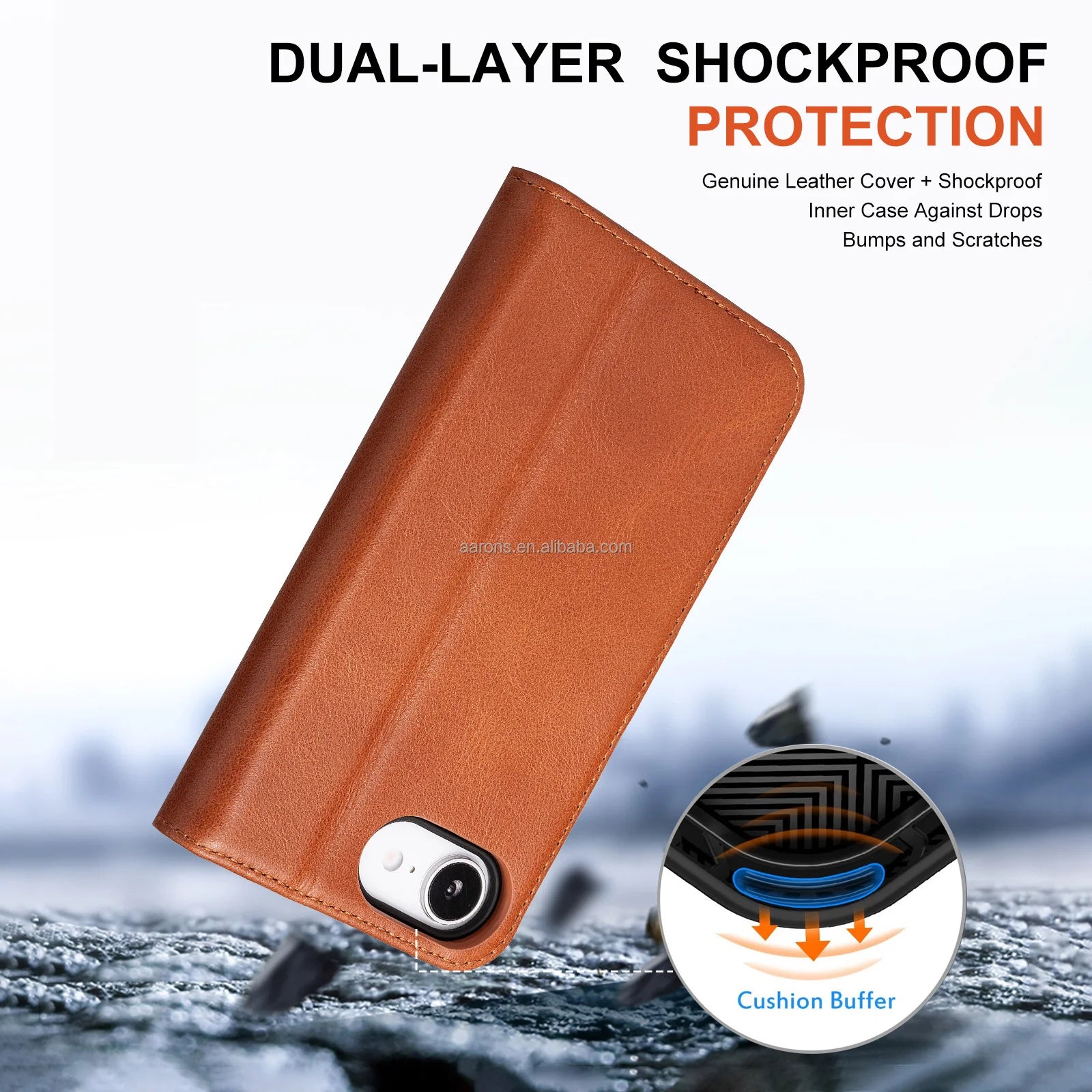 Genuine Leather Phone Case for iPhone 16 Series image 2