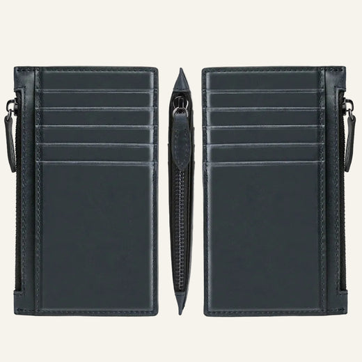 Genuine Leather Zipper Card Holder - image 1
