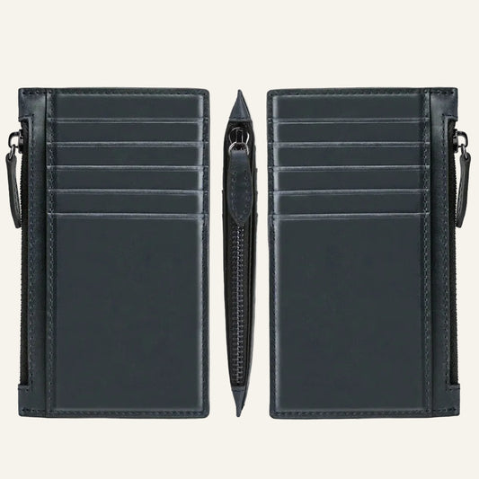 Genuine Leather Zipper Card Holder - image 1