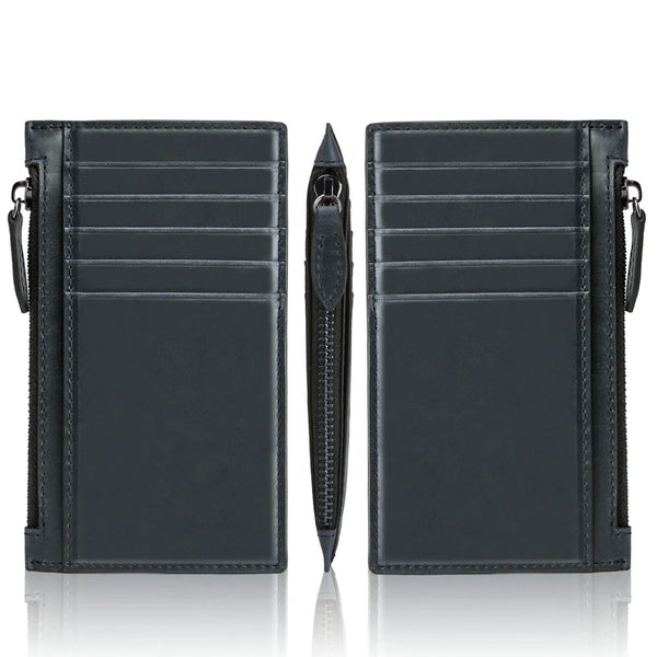 Genuine Leather Zipper Card Holder - image 1