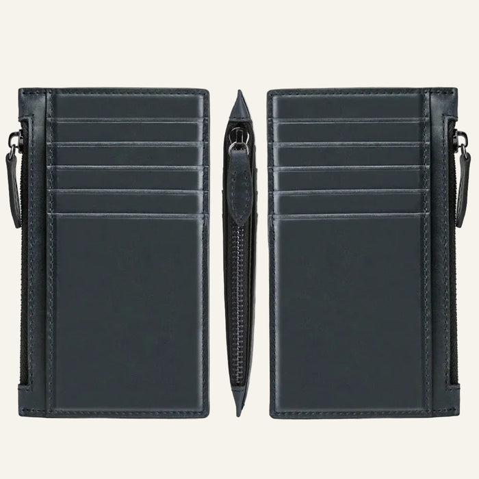 Genuine Leather Zipper Card Holder - image 1