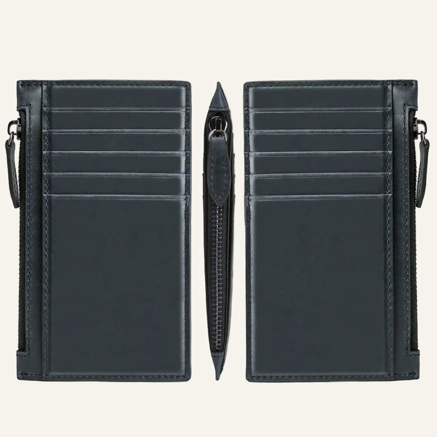 Genuine Leather Zipper Card Holder - image 1