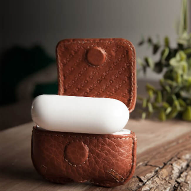 Aaronscase Genuine Leather AirPods Pro Case (Wholesale/Manufacturer)