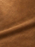 Tan matte surface with a fine velvety nap and softly shaded folds