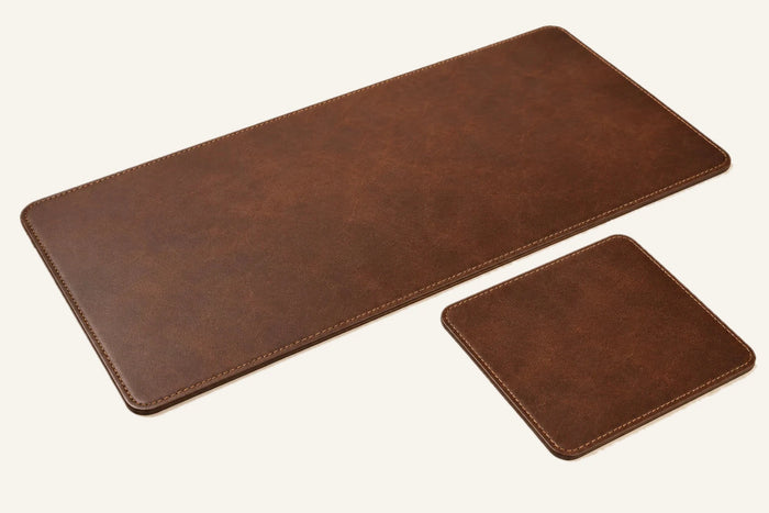 Leather Mouse Pad and Keyboard Mat Set (Wholesale/OEM Manufacturer)